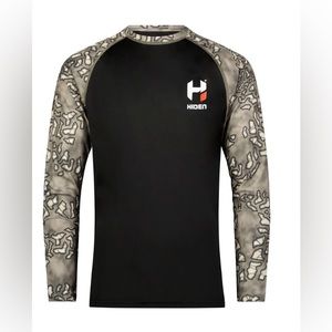 EUC QUICK DRY HIDEN EXILE™ BLACK/CAMO LONG SLEEVE SHIRT